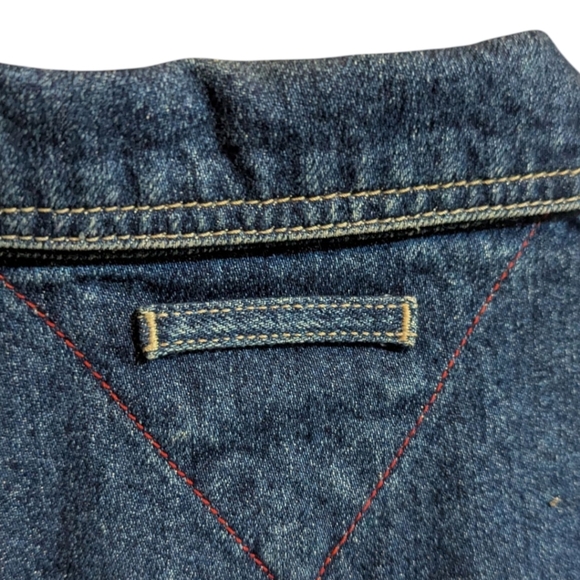 Tommy Hilfiger Jean Jacket Y2K Classic Denim Blue Trucker Jacket Unisex Sz L - Picture 8 of 12